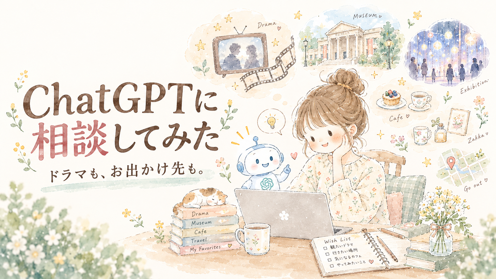 ChatGPTにドラマやお出かけ先を相談してみた｜好みを伝えるほどおすすめが自分向けになる